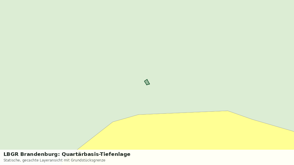 Statische Kartenansicht: LBGR Brandenburg: Quartärbasis-Tiefenlage
