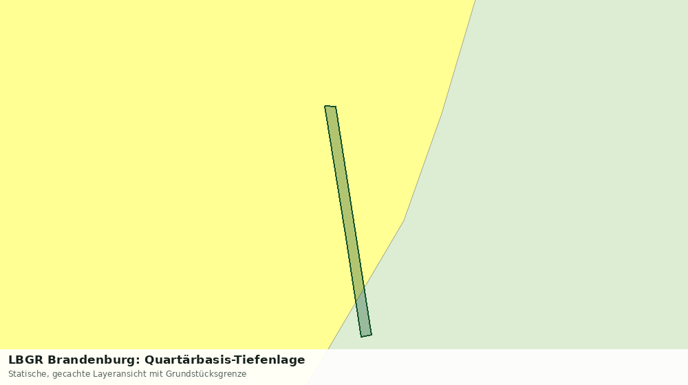 Statische Kartenansicht: LBGR Brandenburg: Quartärbasis-Tiefenlage