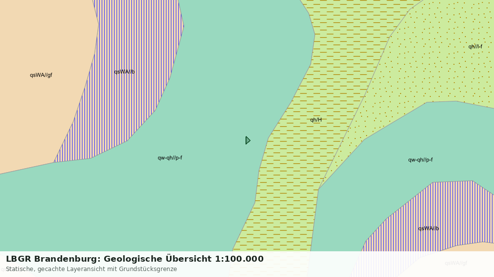 Statische Kartenansicht: LBGR Brandenburg: Geologische Übersicht 1:100.000