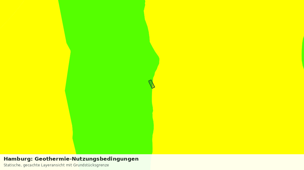 Statische Kartenansicht: Hamburg: Geothermie-Nutzungsbedingungen