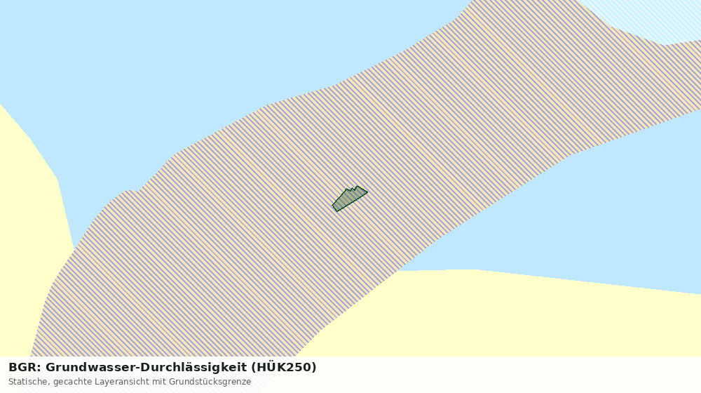 Statische Kartenansicht: BGR: Grundwasser-Durchlässigkeit (HÜK250)