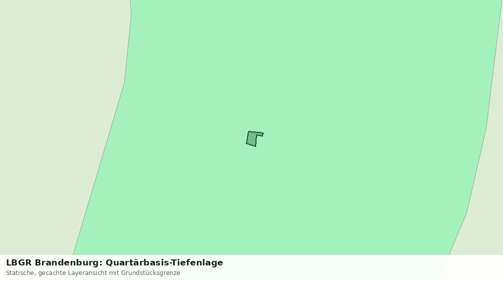 Statische Kartenansicht: LBGR Brandenburg: Quartärbasis-Tiefenlage