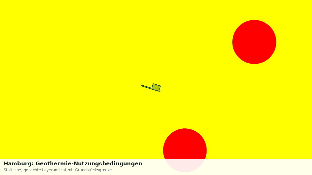 Statische Kartenansicht: Hamburg: Geothermie-Nutzungsbedingungen