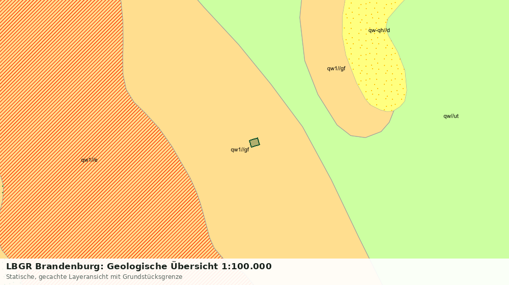 Statische Kartenansicht: LBGR Brandenburg: Geologische Übersicht 1:100.000