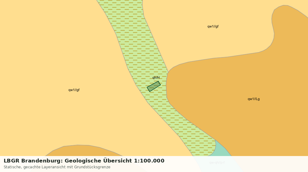 Statische Kartenansicht: LBGR Brandenburg: Geologische Übersicht 1:100.000