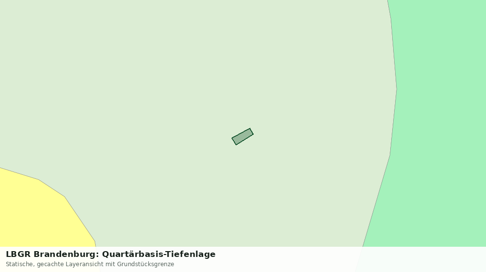 Statische Kartenansicht: LBGR Brandenburg: Quartärbasis-Tiefenlage