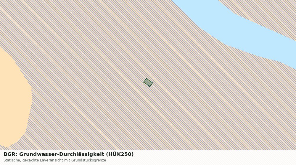 Statische Kartenansicht: BGR: Grundwasser-Durchlässigkeit (HÜK250)