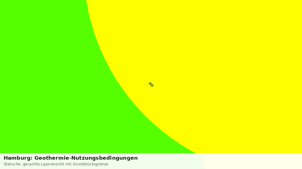 Statische Kartenansicht: Hamburg: Geothermie-Nutzungsbedingungen