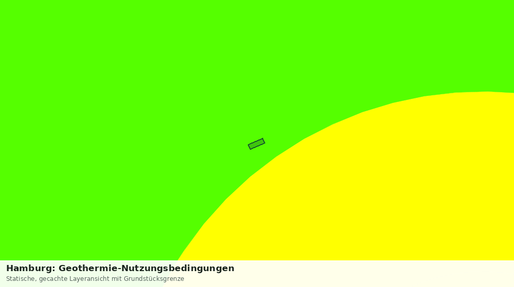 Statische Kartenansicht: Hamburg: Geothermie-Nutzungsbedingungen
