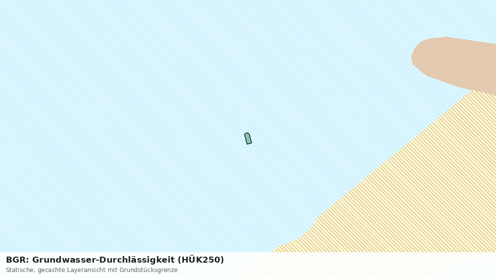 Statische Kartenansicht: BGR: Grundwasser-Durchlässigkeit (HÜK250)