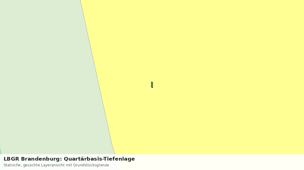 Statische Kartenansicht: LBGR Brandenburg: Quartärbasis-Tiefenlage