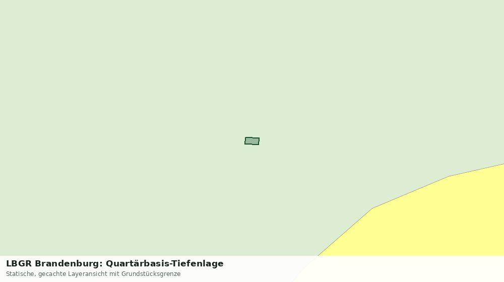 Statische Kartenansicht: LBGR Brandenburg: Quartärbasis-Tiefenlage