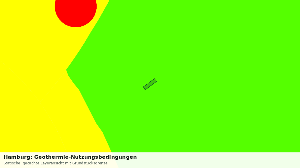 Statische Kartenansicht: Hamburg: Geothermie-Nutzungsbedingungen