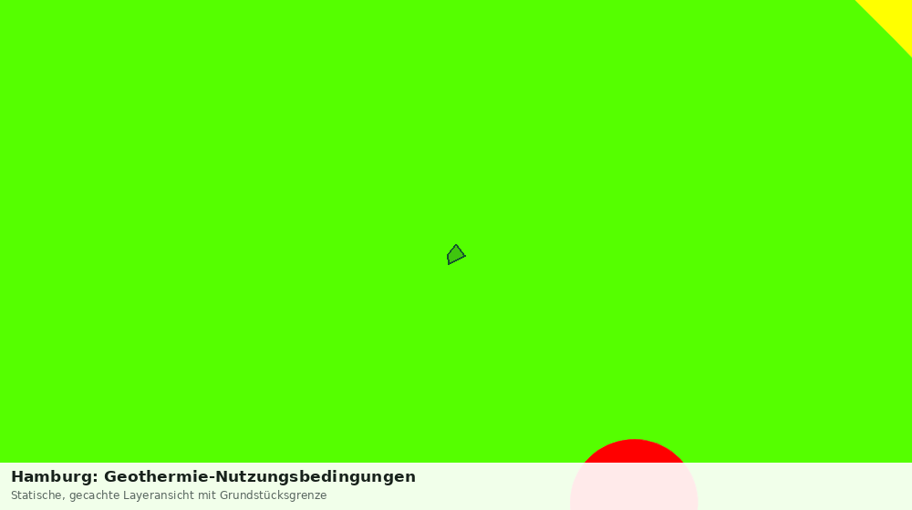 Statische Kartenansicht: Hamburg: Geothermie-Nutzungsbedingungen