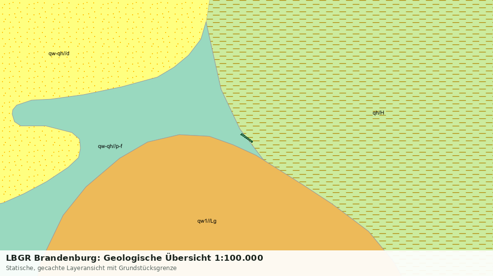 Statische Kartenansicht: LBGR Brandenburg: Geologische Übersicht 1:100.000