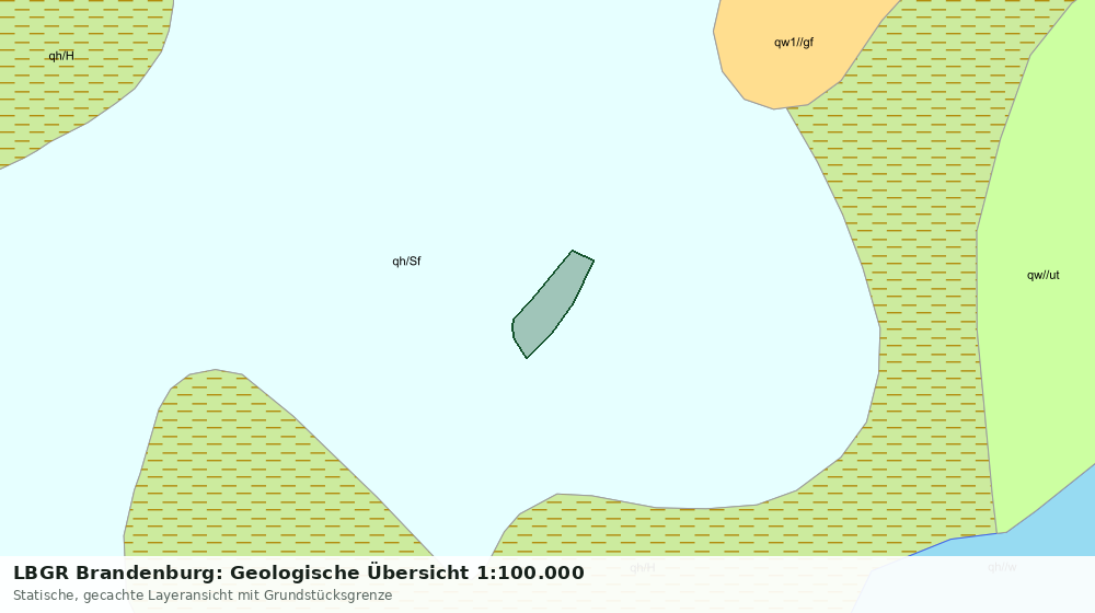 Statische Kartenansicht: LBGR Brandenburg: Geologische Übersicht 1:100.000