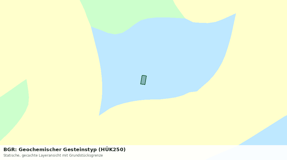 Statische Kartenansicht: BGR: Geochemischer Gesteinstyp (HÜK250)