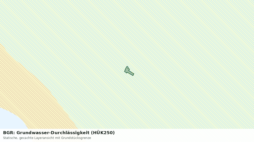 Statische Kartenansicht: BGR: Grundwasser-Durchlässigkeit (HÜK250)