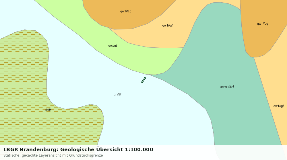Statische Kartenansicht: LBGR Brandenburg: Geologische Übersicht 1:100.000