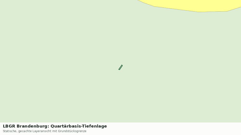 Statische Kartenansicht: LBGR Brandenburg: Quartärbasis-Tiefenlage