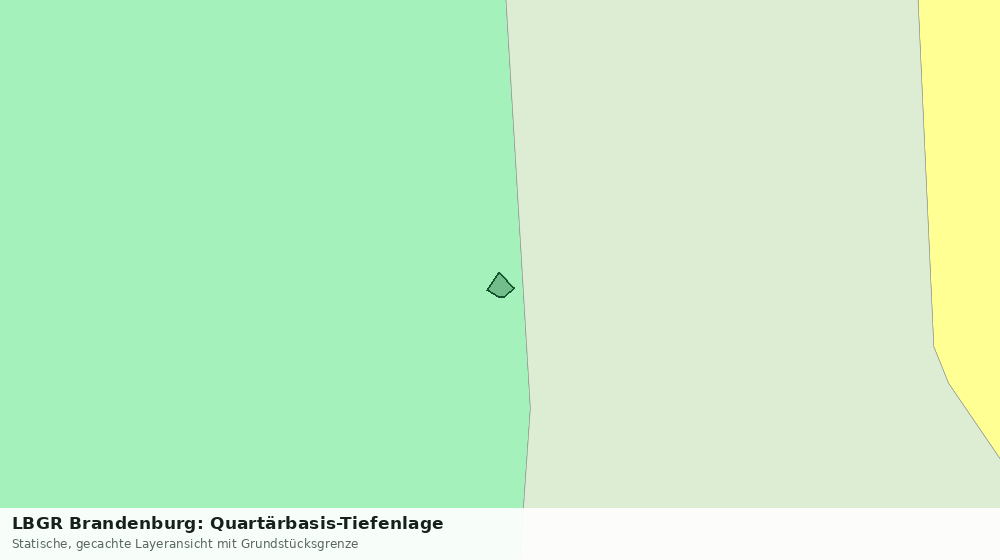 Statische Kartenansicht: LBGR Brandenburg: Quartärbasis-Tiefenlage