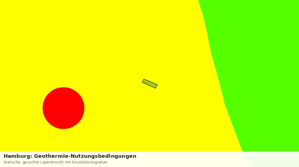 Statische Kartenansicht: Hamburg: Geothermie-Nutzungsbedingungen