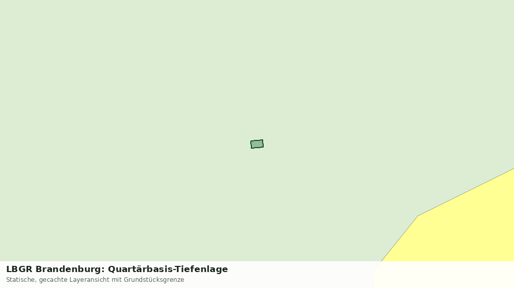 Statische Kartenansicht: LBGR Brandenburg: Quartärbasis-Tiefenlage