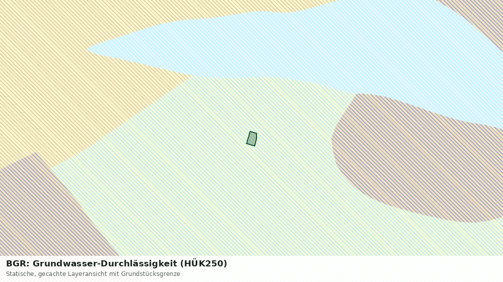 Statische Kartenansicht: BGR: Grundwasser-Durchlässigkeit (HÜK250)
