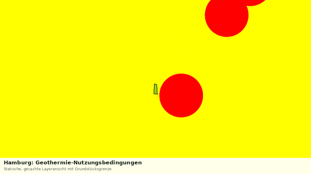Statische Kartenansicht: Hamburg: Geothermie-Nutzungsbedingungen