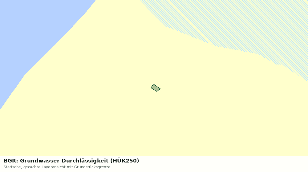 Statische Kartenansicht: BGR: Grundwasser-Durchlässigkeit (HÜK250)