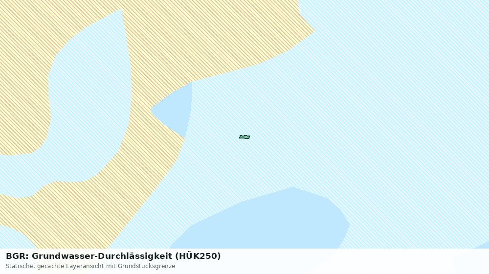 Statische Kartenansicht: BGR: Grundwasser-Durchlässigkeit (HÜK250)