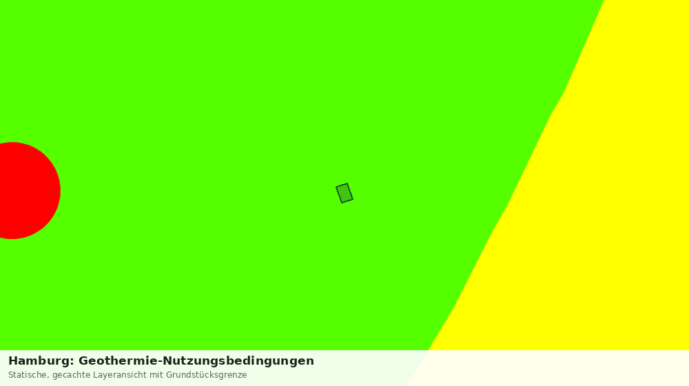 Statische Kartenansicht: Hamburg: Geothermie-Nutzungsbedingungen