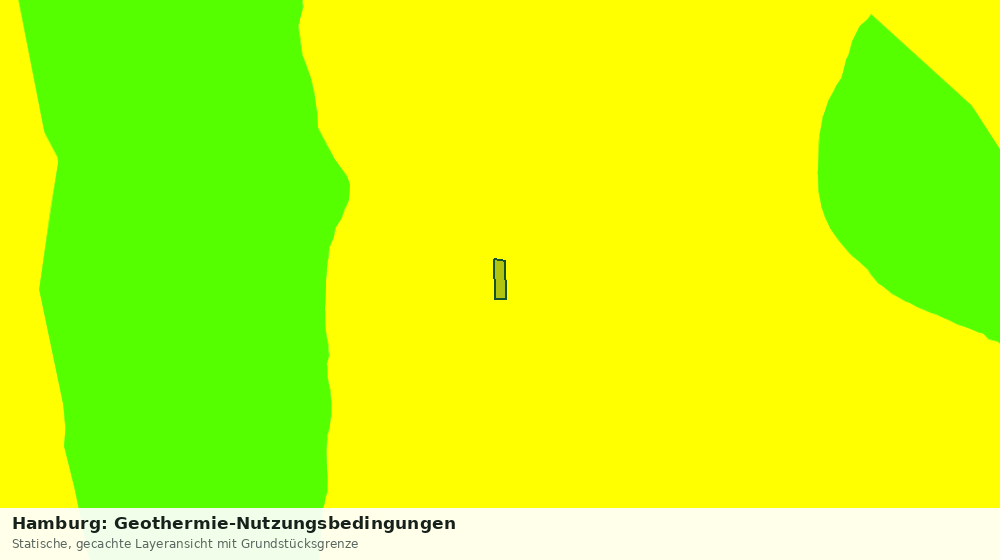 Statische Kartenansicht: Hamburg: Geothermie-Nutzungsbedingungen