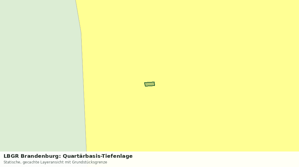 Statische Kartenansicht: LBGR Brandenburg: Quartärbasis-Tiefenlage
