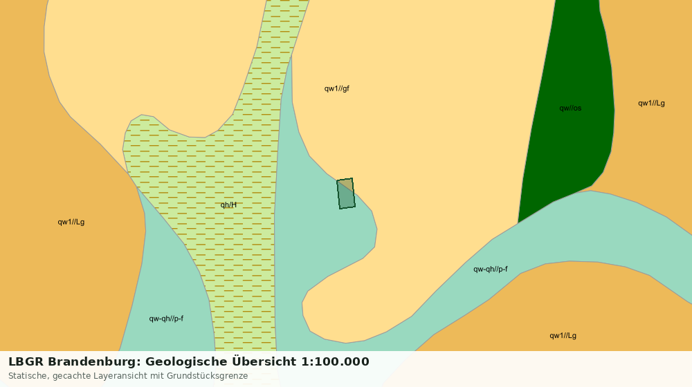 Statische Kartenansicht: LBGR Brandenburg: Geologische Übersicht 1:100.000