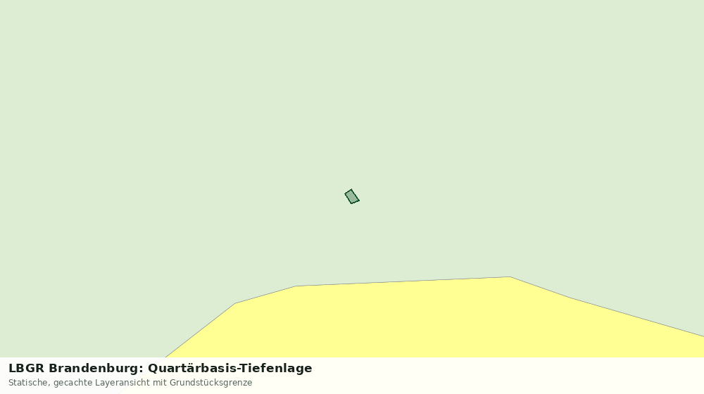 Statische Kartenansicht: LBGR Brandenburg: Quartärbasis-Tiefenlage