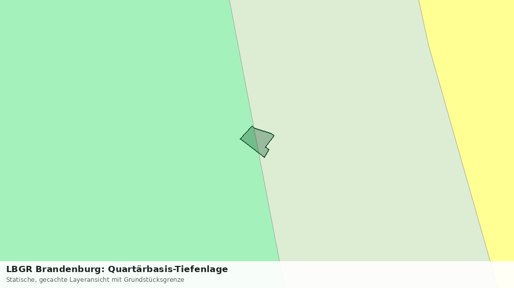 Statische Kartenansicht: LBGR Brandenburg: Quartärbasis-Tiefenlage