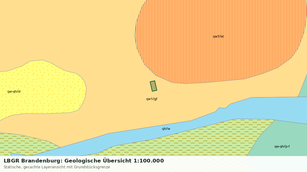 Statische Kartenansicht: LBGR Brandenburg: Geologische Übersicht 1:100.000