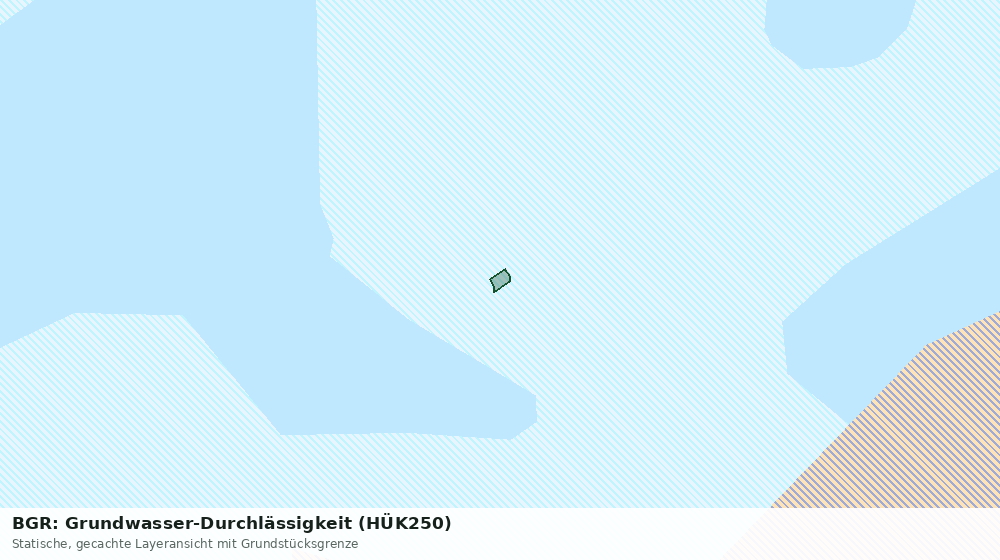 Statische Kartenansicht: BGR: Grundwasser-Durchlässigkeit (HÜK250)