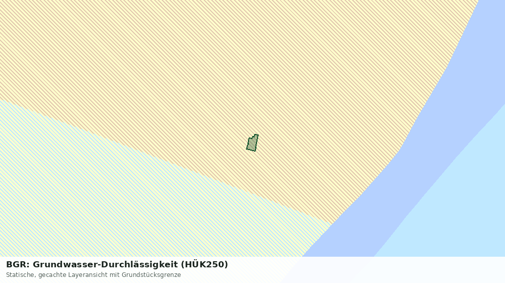Statische Kartenansicht: BGR: Grundwasser-Durchlässigkeit (HÜK250)