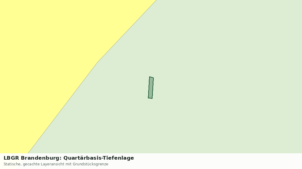 Statische Kartenansicht: LBGR Brandenburg: Quartärbasis-Tiefenlage