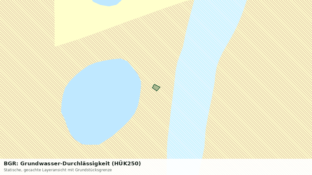 Statische Kartenansicht: BGR: Grundwasser-Durchlässigkeit (HÜK250)
