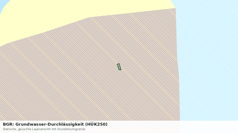 Statische Kartenansicht: BGR: Grundwasser-Durchlässigkeit (HÜK250)