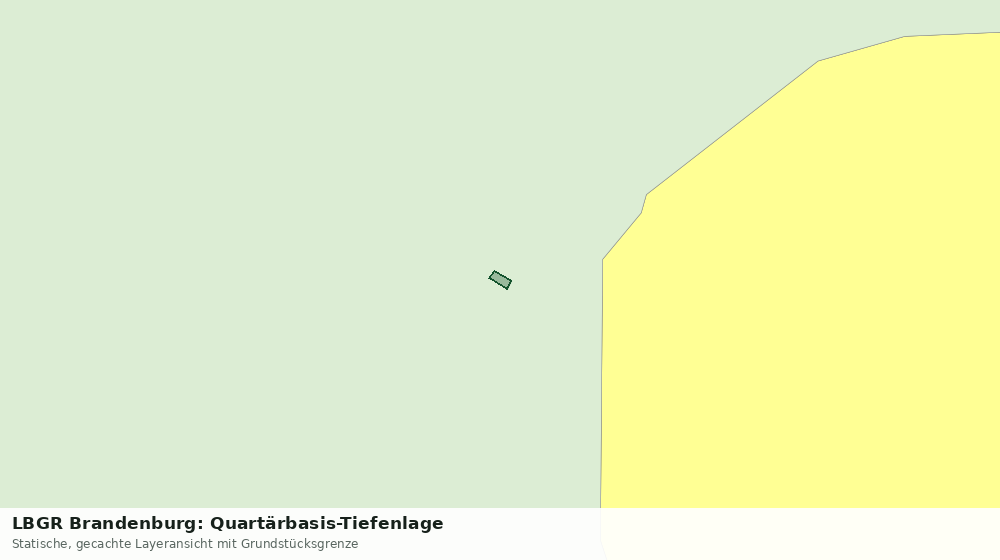 Statische Kartenansicht: LBGR Brandenburg: Quartärbasis-Tiefenlage
