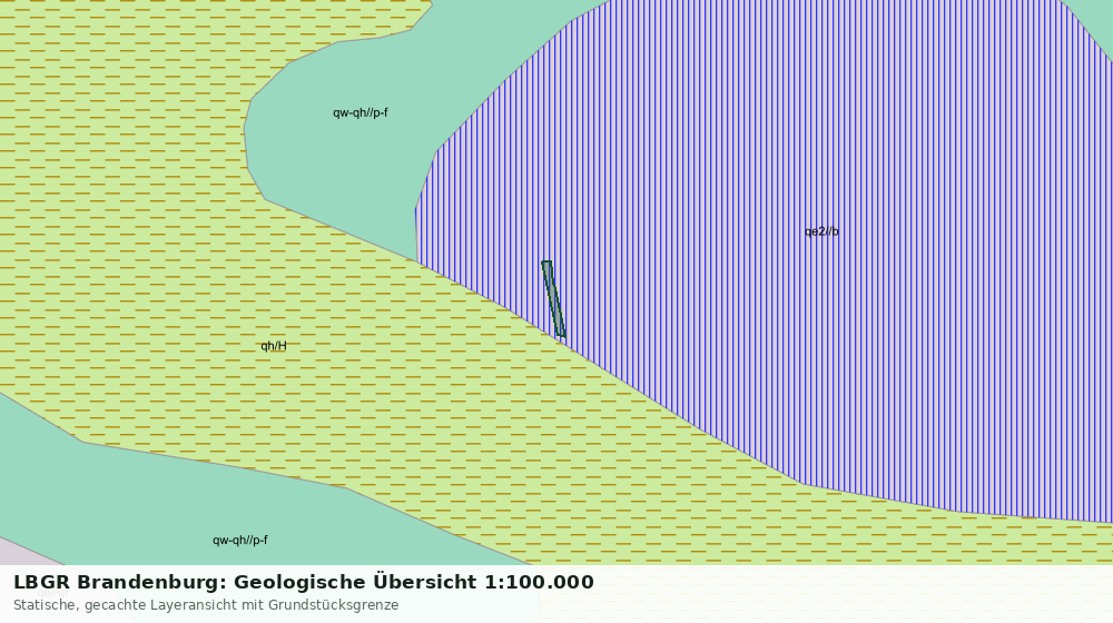 Statische Kartenansicht: LBGR Brandenburg: Geologische Übersicht 1:100.000