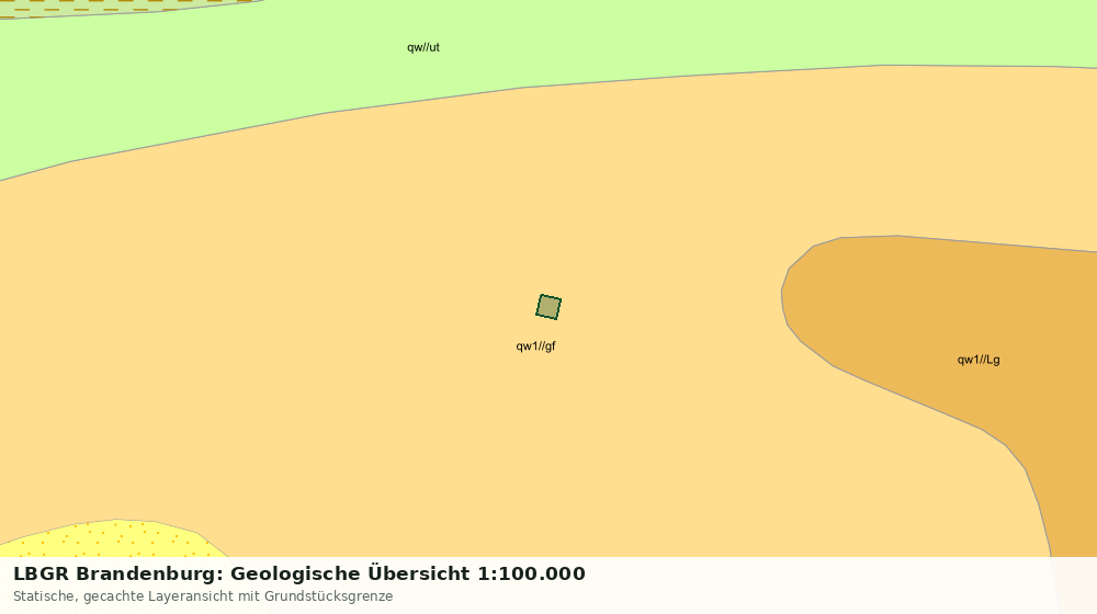 Statische Kartenansicht: LBGR Brandenburg: Geologische Übersicht 1:100.000