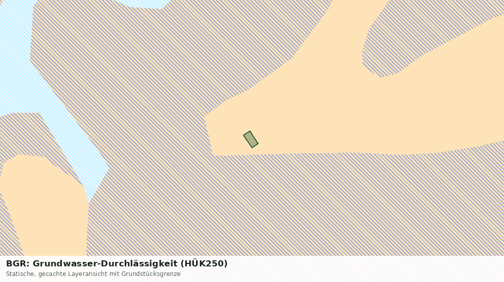 Statische Kartenansicht: BGR: Grundwasser-Durchlässigkeit (HÜK250)