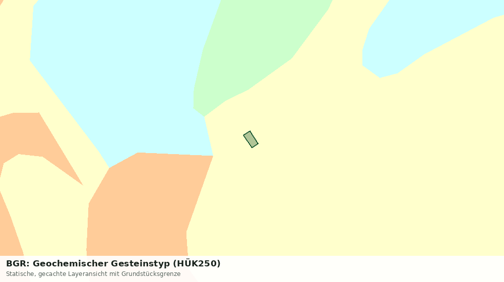 Statische Kartenansicht: BGR: Geochemischer Gesteinstyp (HÜK250)