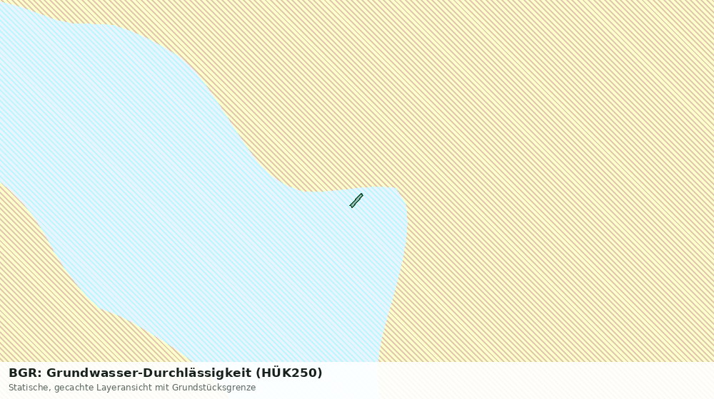 Statische Kartenansicht: BGR: Grundwasser-Durchlässigkeit (HÜK250)