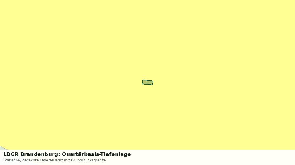 Statische Kartenansicht: LBGR Brandenburg: Quartärbasis-Tiefenlage